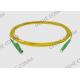 Singlemode 9/125 OS2 Fiber Optic Patch Cord E2000 APC To LC APC