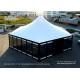 Luxury Glamping 12M Hexagonal Modular Tent With Glass Wall