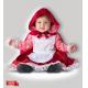 Red White Infant Baby Costumes Lil Red Riding Hood 6087 for Party