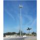35m Single Pipe Radio Masts Telecommunications Tower Galvanized Steel