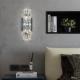 JYLIGHTING Luxury K9 Crystal Light For Indoor Corridor Rooms Chrome Gold Led Light Source Stainless Steel Base Crystal Wall Lamp
