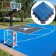 Skin Textured Outdoor Sports Tiles Sports Court Surface Tiles 1.81cm Thickness
