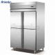 Removable 220V SS Fridge Freezer , Soundless 4 Door Refrigerator Freezer