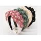 influencer flower pearl fabric headbands decorate ins girls fabric headbands bride Yiwu accessories