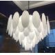 Indoor Height 67cm Fantasy Feather G4 Gold Crystal Ceiling Light