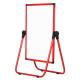 Red Frame U Stand Mobile Magnetic Whiteboard Anti - Deform Performance