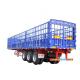 Stainless Steel 3 Axle Cargo Trailer / Skeleton Semi Trailer For Construction Site