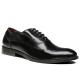 Flats Mens Black Oxford Shoes Comfortable Insole Lacing Business Dress Shoes