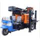 200m Depth Borehole Drilling Machine 65KW Tricycle Mounted Water Drilling