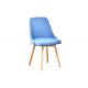 Ergonomic Wood And Upholstered Dining Chairs For Living Room