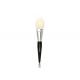 Elite White Slight Tapered Blush Organic Makeup Brushes / Cosmetic Brush Set