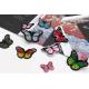3D Multicolored Butterfly Embroidered Patch Multiusage Custom Made Velveteen Badge