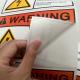 Waterproof Packaging Printed Vinyl Warning Stickers Custom Logo