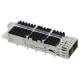 2170705-4 ZQSFP+ Cage With Heat Sink 1x1 Port 28 Gb/s Included Lightpipe
