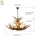 E14 Rustic Deer Antler Chandelier Lighting 8 Light Large Resin