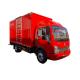 GVW 6 - 12T Diesel Red Cargo Van Truck YUCHAI Engine Manual 6MT Gear Box