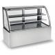 1800mm Fan Cooling Saving-energy Two Layers Refrigerated Cake Display Cabinets With Versatile Caster Wheel