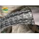 500mm Coil Diameter Barbed Concertina Wire Hot Dipped Galvanized 5 Clips