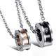 New Fashion Tagor Jewelry 316L Stainless Steel couple Pendant Necklace TYGN079
