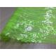 Transparent Tpu Leather Bonded Fluorescent Green Lace Fabric For Ladies Coat