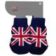 Customized Dog Sock Knitting Patterns Union Jack 95% Cotton 5% Spandex