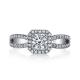 Customized Classics Jewelry Lab Diamond Wedding Rings VVS Clarity Criss Cross
