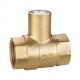 1101 Brass Ball Valve FxF threaded Nature brass looking with Magnetic Lockable stem sizes DN15 DN20 DN25 DN32 DN40 DN50