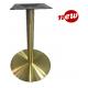 Stainless Steel Table Legs / Hospitality Table Base With Copper Finish 2109-GD