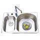 Press Kitchen Sink SUS304 Stainless Steel Kitchen Sink Double Bowl Kitchen Sink With Faucet