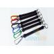 Fly Fishing Accessories Coil Lanyard With Clip Aluminum Colored  2.5 * 120MM