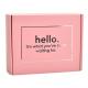 120g Offset SGS EPS Colored Packaging Boxes CDR Custom Logo Printed Pink