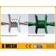 Green PVC Coated Barb Wire 1.5cm Barb Length Standard Twist Type 1200MPa Tensile