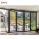 Exterior Aluminum Glass Bifold Patio Sliding Door Waterproof Customized