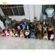 Hansel kiddie ride small train coin operated kiddie rides for rent plush unicorn electric scooter kids 4 wheel animal