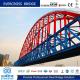 CIDB Certificate Steel Arch Bridge Metal Pedestrian Bridge With Paint Surface