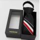 Custom LOGO Necktie Boxes,Rectangle shape Promotional Black Cardboard Tie Packaging Box and different color available