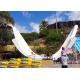 Security Fiberglass Wave Pool Slide With UV And Fade - Resistant