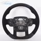 Yellow Stitch Land Rover Series Steering Wheel Carbon Fiber Black Style 35cm
