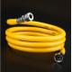 Yellow Flexible Biogas Pipe High Pressure For Gas Appliance Connection