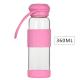 360ML Glass Water Bottle High Borosilicate Glass Drinking Cup Travel Mug With