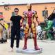 Marvel Avengers Iron Man Sculpture Resin Life Size Mark 43 Statue Home Decoration