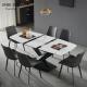 White Luxury Dining Table And Chairs 150cm 140cm 130CM 160cm 6 Seats Extended