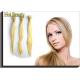 Russian Remy Human Hair Extensions Clean And Neat Straight  613# Blonde
