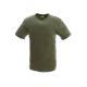 Army green tactical wear 100% cotton T shirt military cotton fabric round neck shirt knitted men shirt