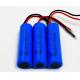 750mAh 3.7V ICR14500 Lithium Battery Odorless With PVC Jacket