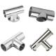 Custom Tee Tube Connector Stainless Steel 304 316 Tube Fittings Clamp Welding Equal