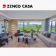 Modern Apartment Living Room Set Including Multi Seater Sofa And Marble Coffee Table