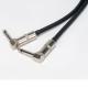 2 Pcs Pack 6.35mm Low Profile Guitar Cable Right Angle To Straight