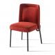 Breathable Red Velvet Side Chair , Multifunctional Velvet Dining Room Chairs