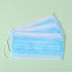 Blue 3 Ply Sterile Disposable Protective Mask With Earloop 17.5x9.5x14.5cm